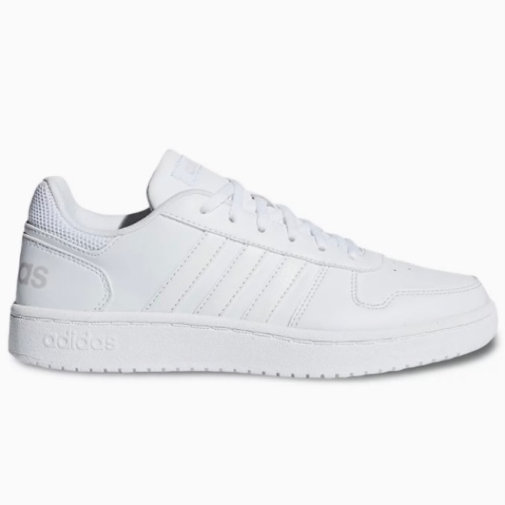 White Adidas Hoops 2.0 (EUC)